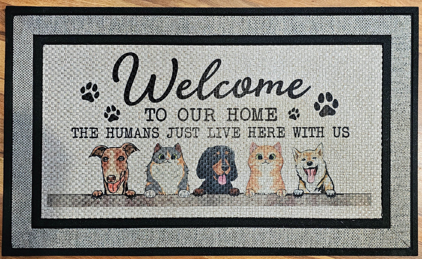 Cats & Dogs Welcome Door Mat