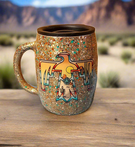 14 oz Mug - Aztec Thunderbird