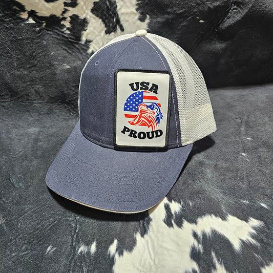 Fabric Patch Hat - USA Proud