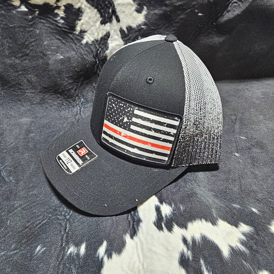 Fabric Patch Hat - Thin Red Line