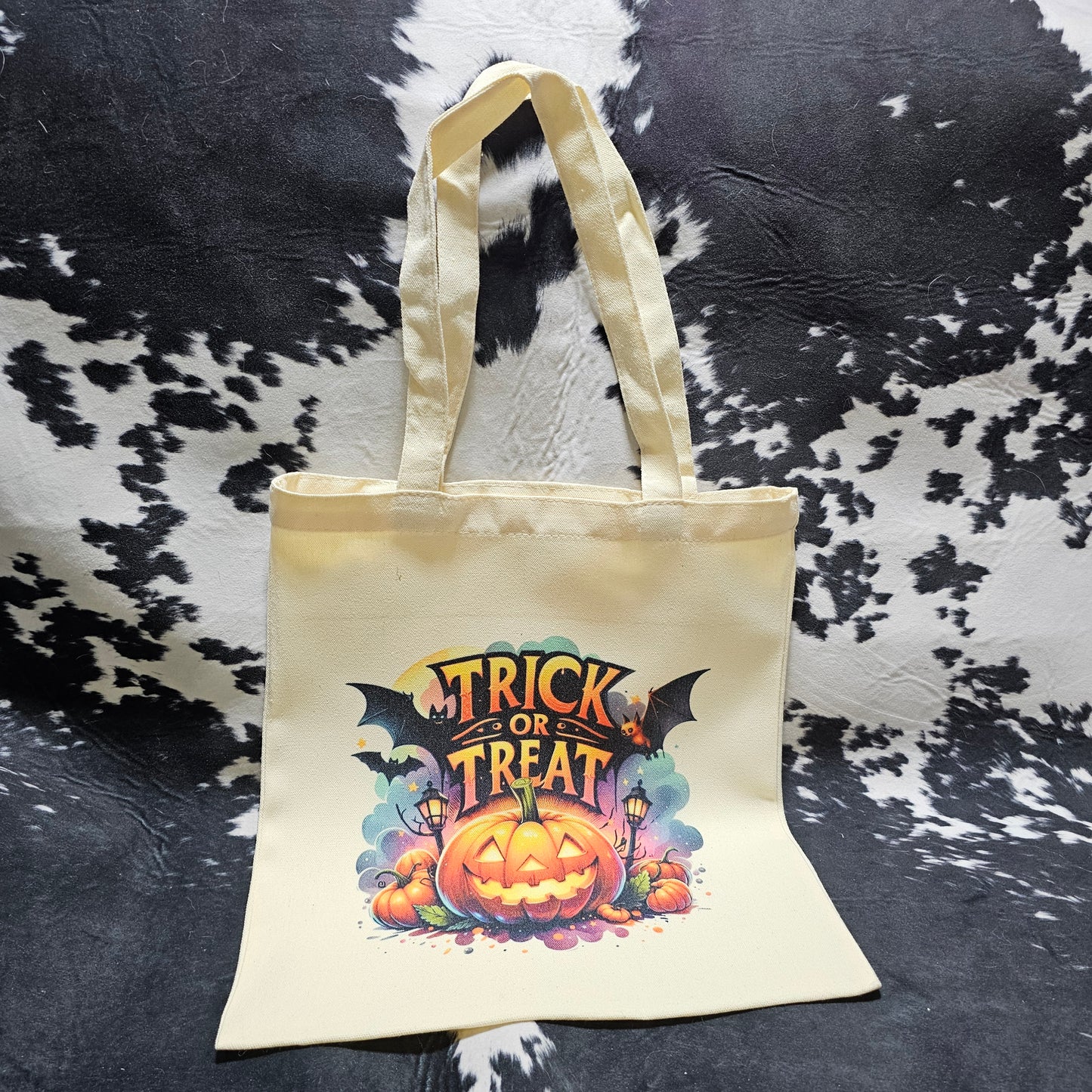 Trick or Treat Tote - Pumpkin & Bats