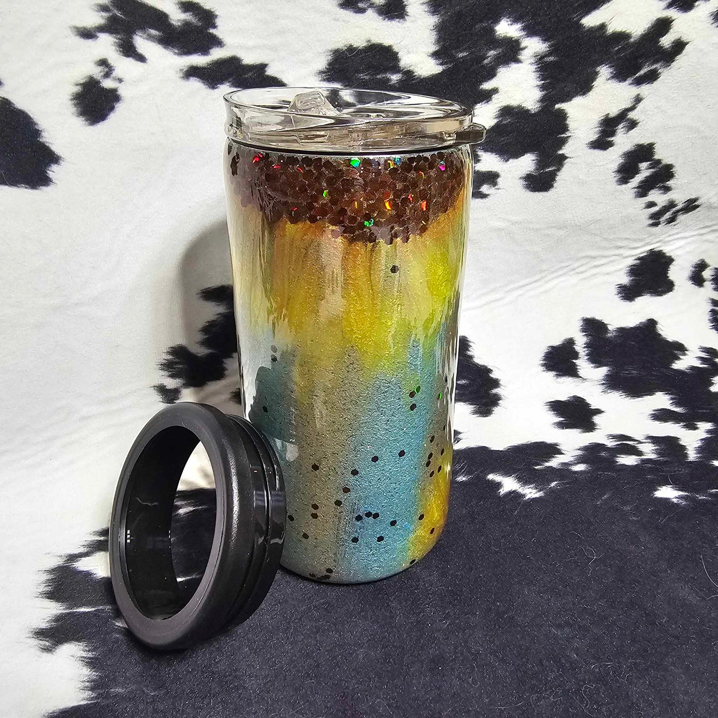 Sunflower - Hand Painted 12 oz Slim Duo