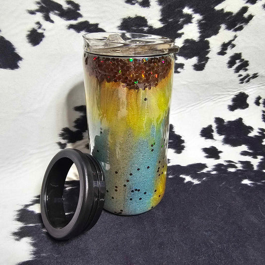 Sunflower - Hand Painted 12 oz Slim Duo