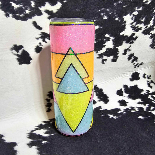 Neon triangles - 20 oz