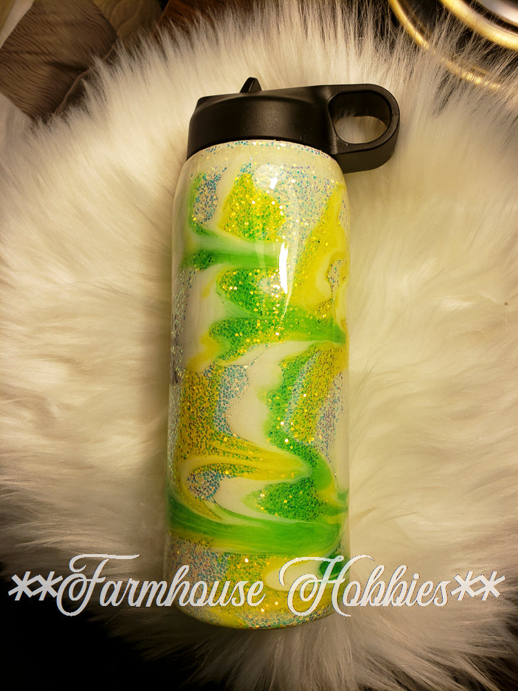 Yellow & Green Ink Glow RTS Drinkware Farmhouse Hobbies   